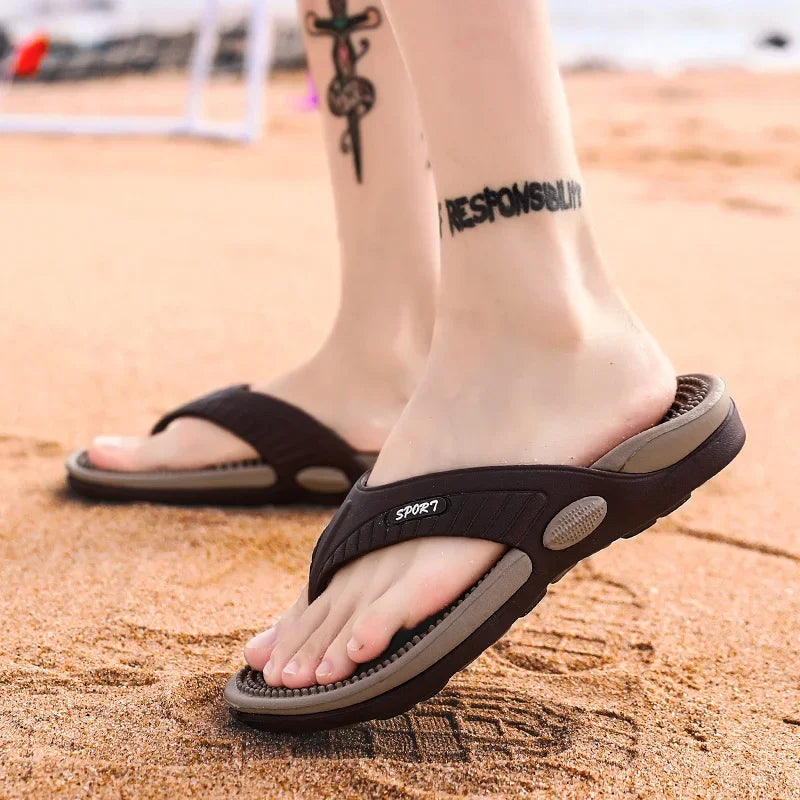 Men's Luxury Massage Flip Flops